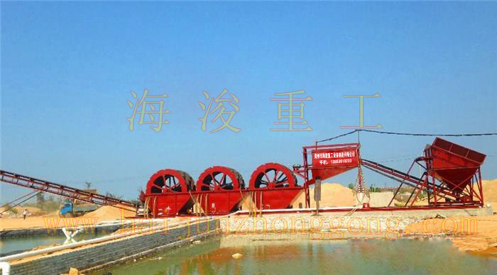 洗沙機工作現(xiàn)場